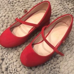 Little Girls Red Dress Shoes
